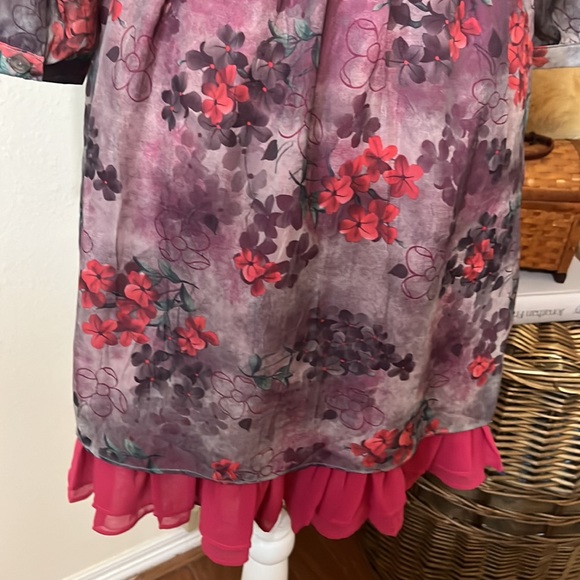 LuLumari Anthropologie Mini Peasant Style  Dress/ Size Small - Picture 9 of 11